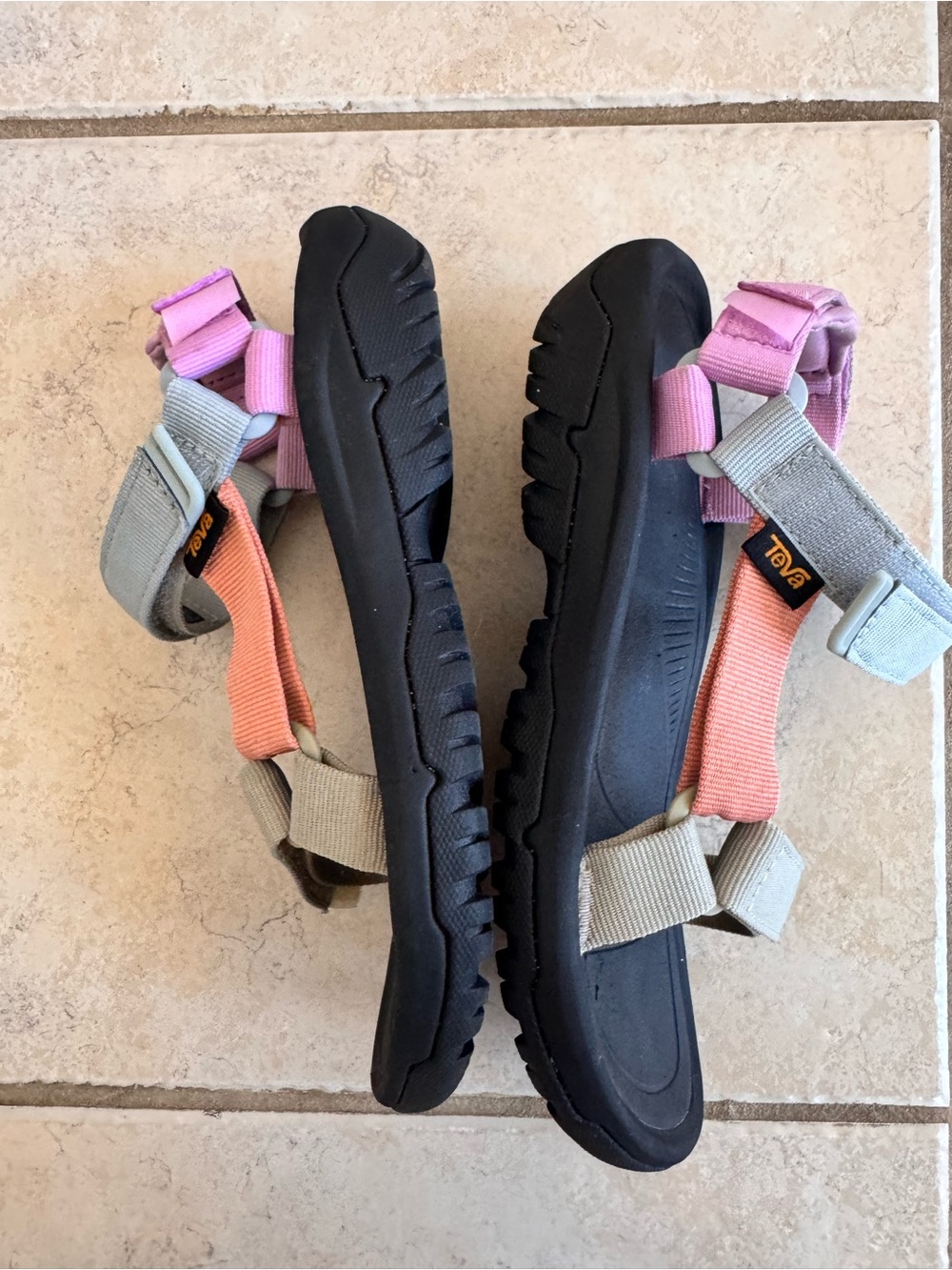 TEVA Hurricane XLT2 Eucalyptus Peach Bloom Strappy Sandals - Picture 3 of 8